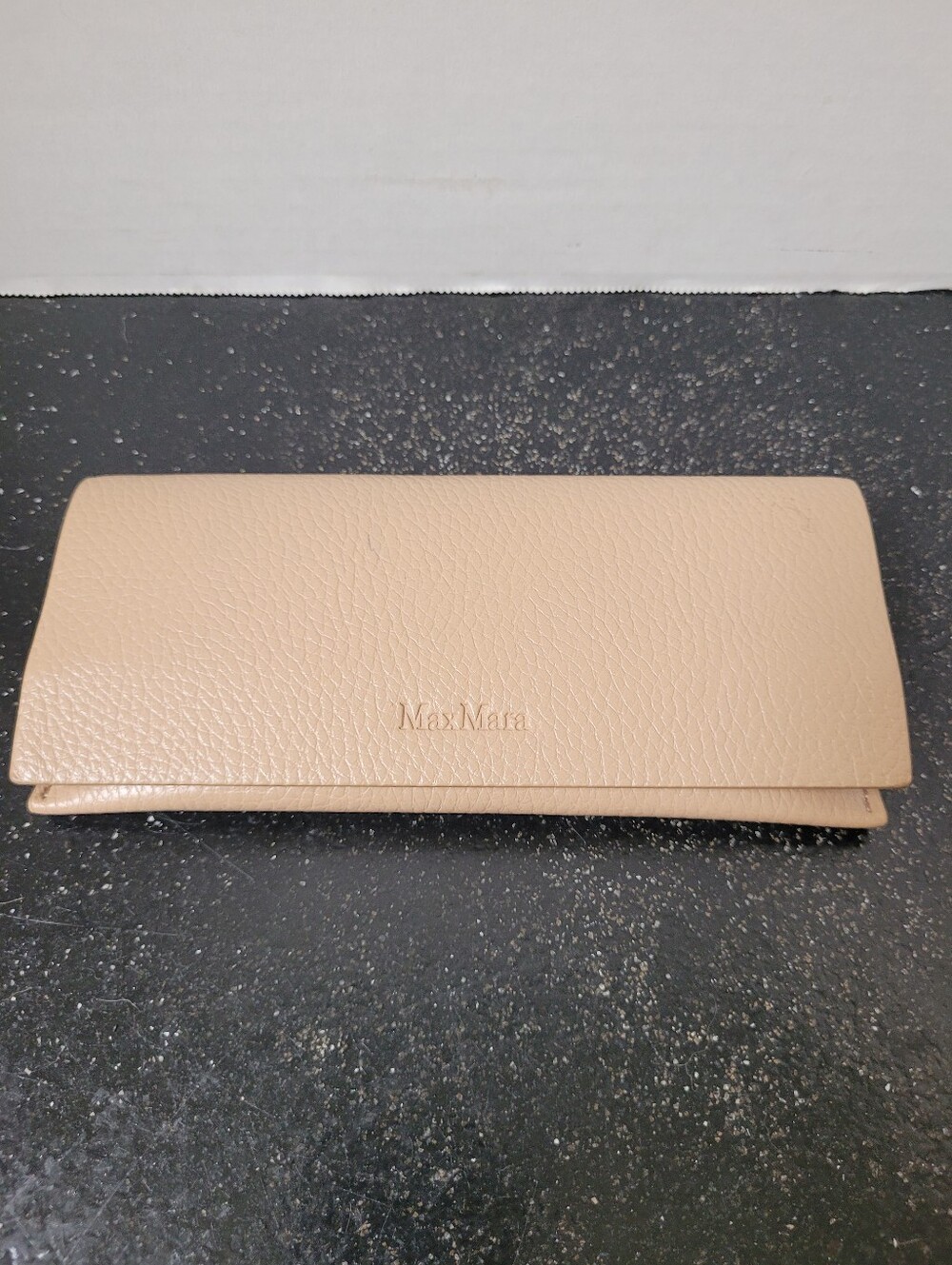 MaxMara Nude Leather Glasses Case